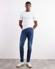 Jack & Jones Jack & Jones Intelligence Liam skinny fit stretch jeans in mid blue - 1