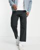 Jack & Jones Jack & Jones Intelligence loose fit cropped chinos in black - 1