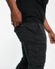 Jack & Jones Jack & Jones Intelligence Plus nylon cargo pants in black - 3