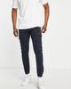 Jack & Jones Jack & Jones Intelligence slim fit cargos with cuff in navy - 1