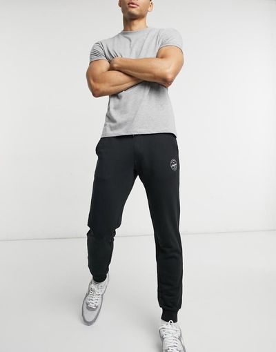 Jack & Jones Jack & Jones Intelligence slim sweatpants in black
