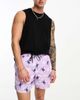 Jack & Jones Jack & Jones Intelligence swim shorts in purple turtle print - 4
