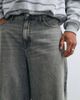 Jack & Jones Jack & Jones Joey baggy barrel leg jeans with seam detailing in gray wash - 4