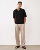 Jack & Jones Jack & Jones knit button up camp collar shirt in black - 2
