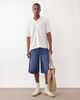 Jack & Jones Jack & Jones knit button up camp collar shirt in cream-White - 3