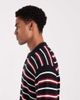 Jack & Jones Jack & Jones knit polo shirt in black and red stripes-Multi - 4