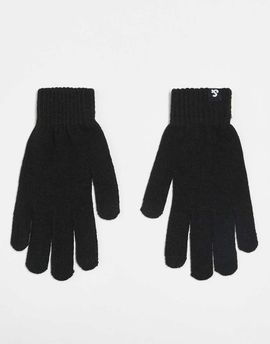 Jack & Jones Jack & Jones knitted gloves in black