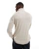 Jack & Jones Jack & Jones knitted half zip in beige-Neutral - 2