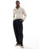 Jack & Jones Jack & Jones knitted half zip in beige-Neutral - 3