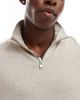 Jack & Jones Jack & Jones knitted half zip in beige-Neutral - 4