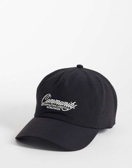 Jack & Jones Jack & Jones logo baseball cap in black
