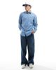 Jack & Jones Jack & Jones long sleeve denim shirt in light blue - 2
