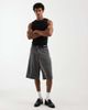 Jack & Jones Jack & Jones longline tailored shorts in gray - 1
