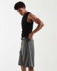 Jack & Jones Jack & Jones longline tailored shorts in gray - 4