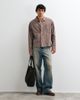 Jack & Jones Jack & Jones micro plaid boxy shirt in brown - 3