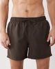Jack & Jones Jack & Jones mid length swim shorts in brown - 4