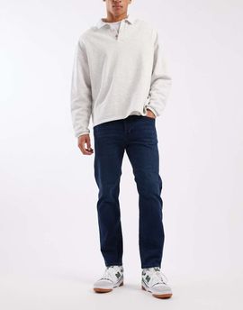 Jack & Jones Jack & Jones Mike tapered jeans in dark blue