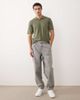 Jack & Jones Jack & Jones open collar knit polo shirt in khaki green - 2