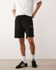 Jack & Jones Jack & Jones orginals logo sweatshirt fabric shorts in black - 2