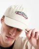 Jack & Jones Jack & Jones originals logo cap in off white - 2