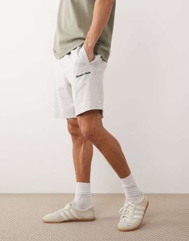 Jack & Jones Jack & Jones originals logo sweatshirt fabric shorts in gray