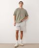 Jack & Jones Jack & Jones originals logo sweatshirt fabric shorts in gray - 2