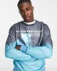 Jack & Jones Jack & Jones Originals oversized sweatshirt with unknown print in blue tie dye-Blues - 1