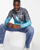 Jack & Jones Jack & Jones Originals oversized sweatshirt with unknown print in blue tie dye-Blues - 3