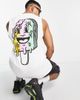 Jack & Jones Jack & Jones Originals oversized tank top ice cream back print in white - 1