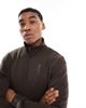 Jack & Jones Jack & Jones oversize quarter zip sweatshirt in brown - 1