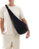 Jack & Jones Jack & Jones oversized crossbody sling bag in black - 4