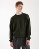 Jack & Jones Jack & Jones oversized fluffy crew neck sweater in khaki-Green - 1