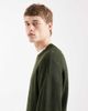 Jack & Jones Jack & Jones oversized fluffy crew neck sweater in khaki-Green - 4