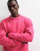 Jack & Jones Jack & Jones oversized fluffy crew neck sweater in pink - 1