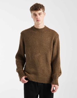 Jack & Jones Jack & Jones oversized sweater in chocolate brown