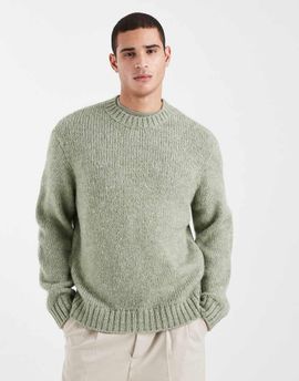 Jack & Jones Jack & Jones oversized sweater in sage green