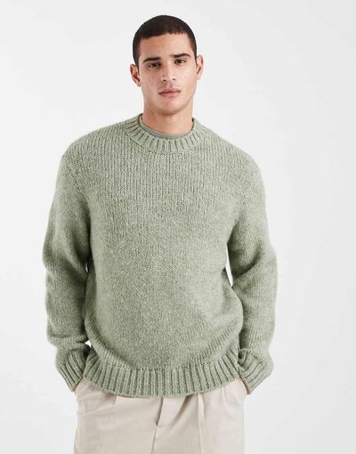 Jack & Jones Jack & Jones oversized sweater in sage green