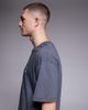 Jack & Jones Jack & Jones oversized T-shirt with ace of spades back print in washed gray - 3