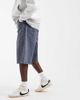 Jack & Jones Jack & Jones Owen baggy denim jorts with dark navy stripe - 1
