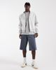 Jack & Jones Jack & Jones Owen baggy denim jorts with dark navy stripe - 2