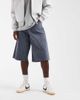 Jack & Jones Jack & Jones Owen baggy denim jorts with dark navy stripe - 3