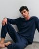 Jack & Jones Jack & Jones pajama lounge set in navy - 1