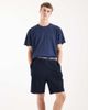 Jack & Jones Jack & Jones pajama shorts with logo banding in navy - 1