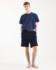 Jack & Jones Jack & Jones pajama shorts with logo banding in navy - 2