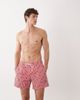 Jack & Jones Jack & Jones palm tree print swim shorts in red stripe - 1
