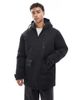 Jack & Jones Jack & Jones parka jacket in black - 1
