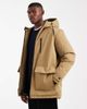 Jack & Jones Jack & Jones parka jacket in tan-Brown - 1