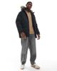 Jack & Jones Jack & Jones parka with faux fur hood in black - 2