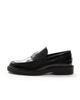 Jack & Jones Jack & Jones penny loafer with chunky sole in black - 2