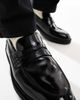 Jack & Jones Jack & Jones penny loafer with chunky sole in black - 3